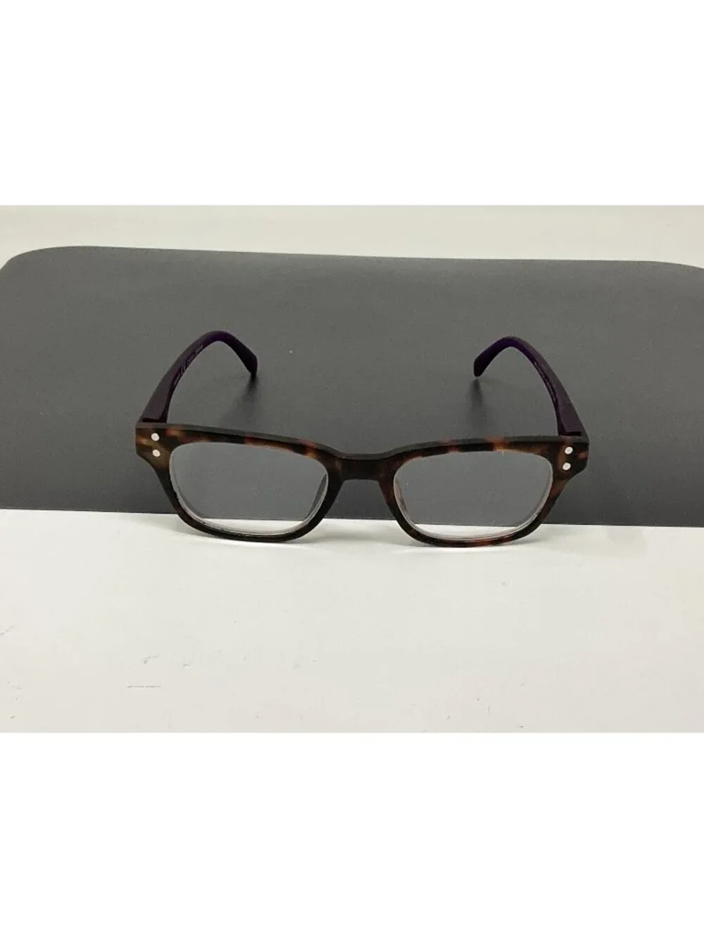 Peepers 884 Style One + 1.25 Reading Glasses Readers Tortoise Purple